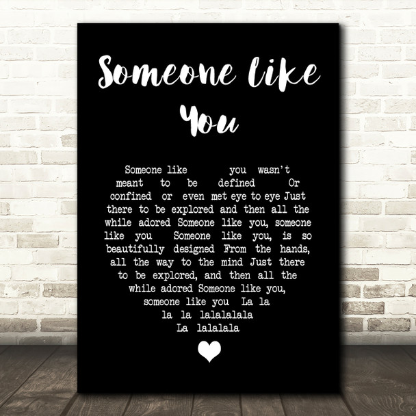 Paolo Nutini Someone Like You Black Heart Song Lyric Music Print