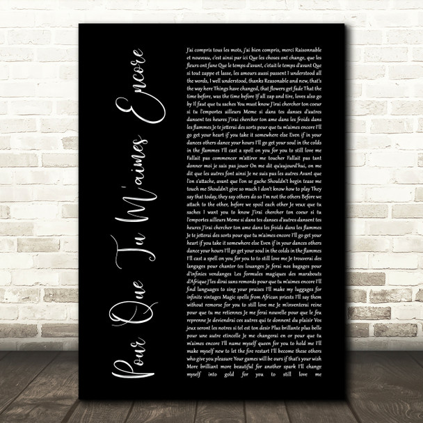 Cher You Haven't Seen The Last Of Me Black Script Song Lyric Music Print