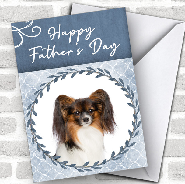 Continental Toy Spaniel Papillon Dog Animal Personalized Father's Day Card