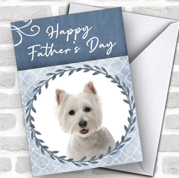 West Highland White Terrier Dog Animal Personalized Father's Day Card