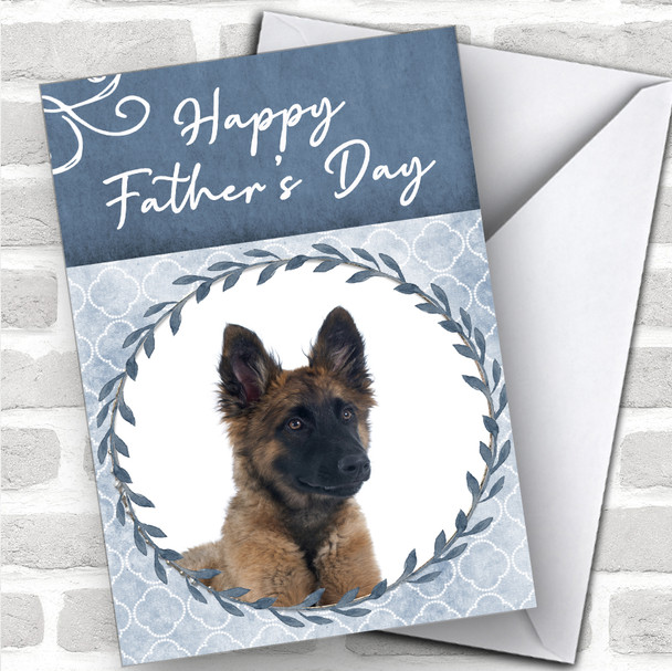 Belgian Shepherd Tervuren Dog Traditional Animal Personalized Father's Day Card