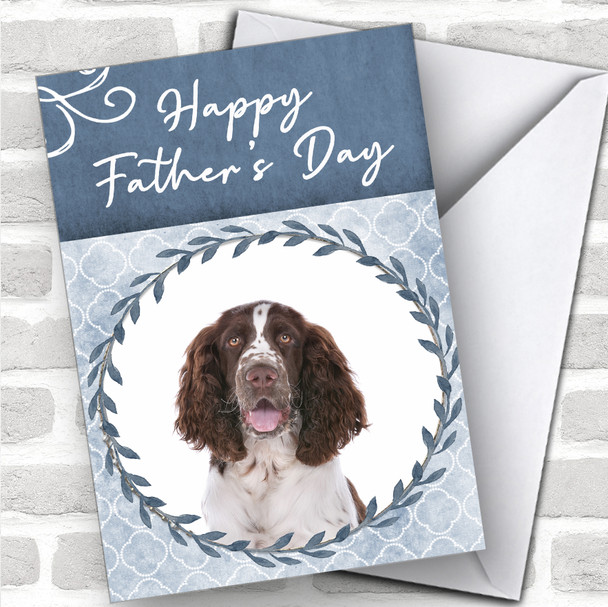 English Springer Spaniel Dog Traditional Animal Personalized Father's Day Card