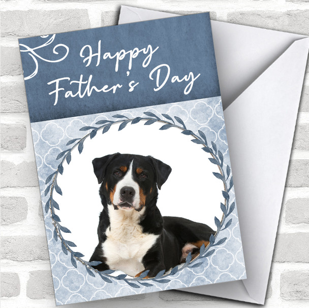 Great Swiss Mountain Dog Traditional Animal Personalized Father's Day Card