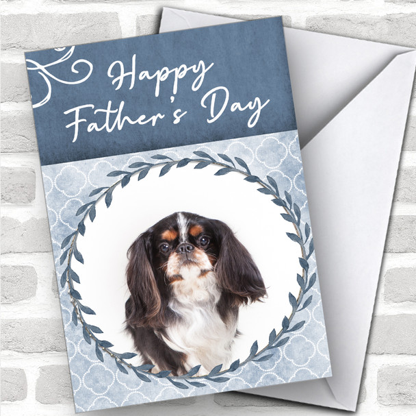 English Toy Spaniel Dog Traditional Animal Personalized Father's Day Card