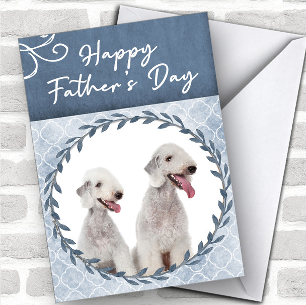 Bedlington Terrier Dog Traditional Animal Personalized Father's Day Card