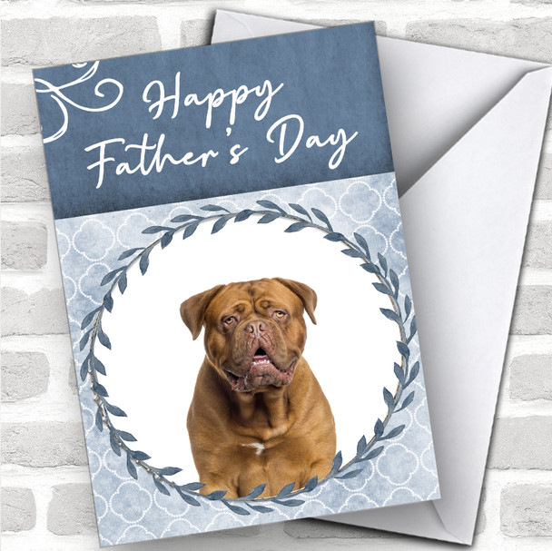 Dogue De Bordeaux Dog Traditional Animal Personalized Father's Day Card