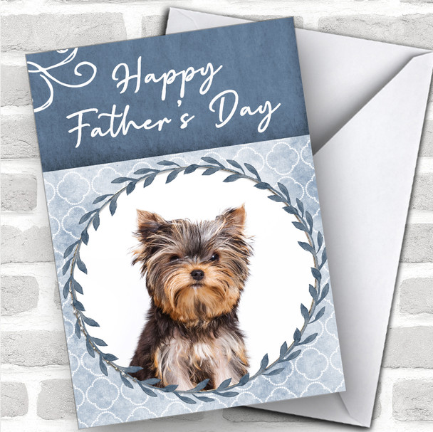 Yorkshire Terrier Dog Traditional Animal Personalized Father's Day Card