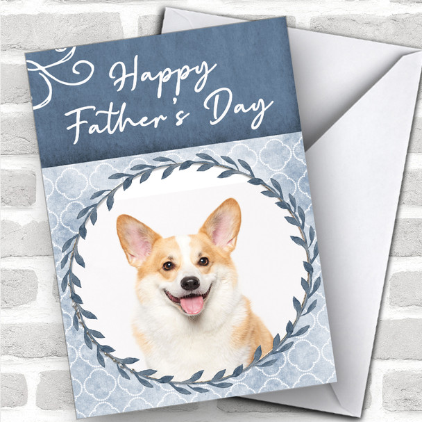 Welsh Corgi Dog Traditional Animal Personalized Father's Day Card