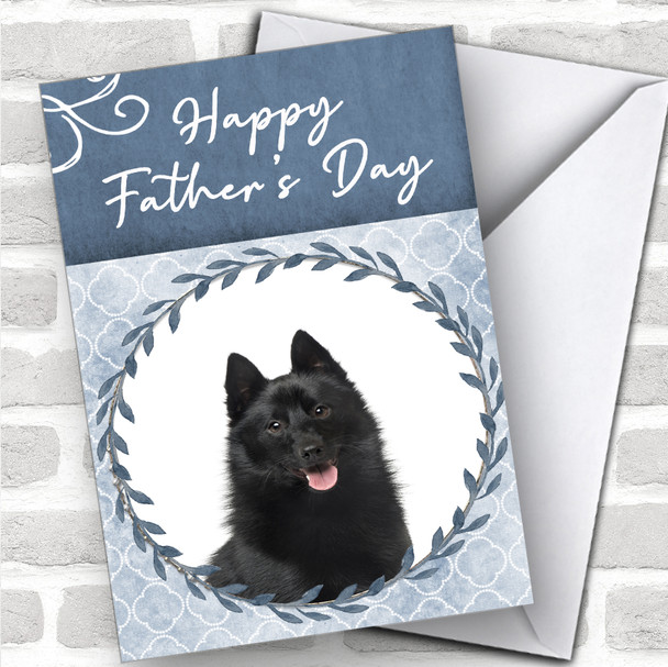 Schipperke Dog Traditional Animal Personalized Father's Day Card