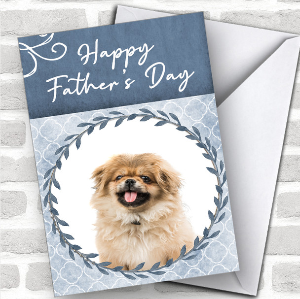 Pekingese Dog Traditional Animal Personalized Father's Day Card