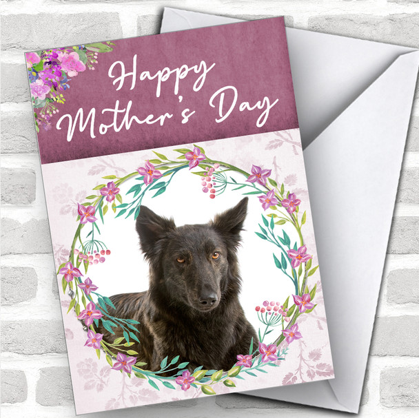 Dutch Shepherd Dog Traditional Animal Personalized Mother's Day Card