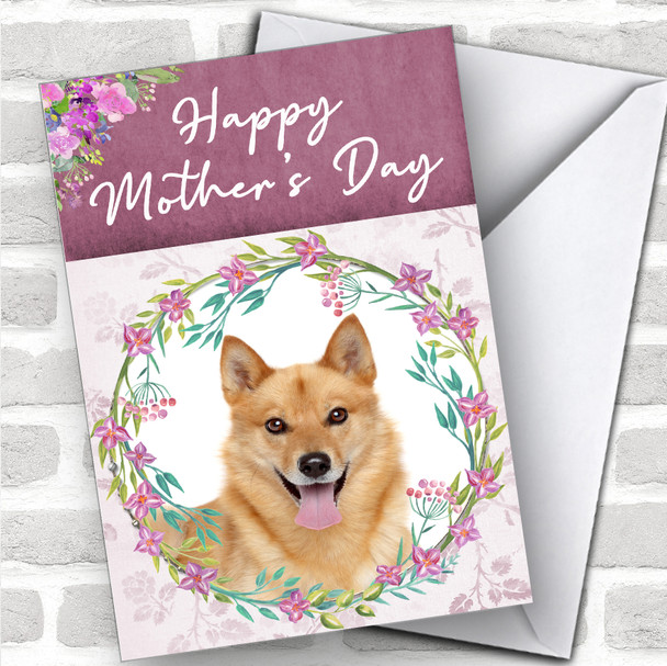 Finnish Spitz Dog Traditional Animal Personalized Mother's Day Card