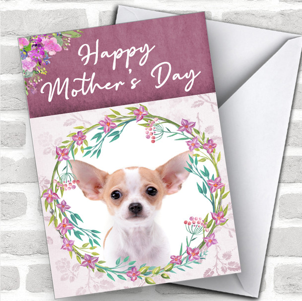 Chihuahua Dog Traditional Animal Personalized Mother's Day Card
