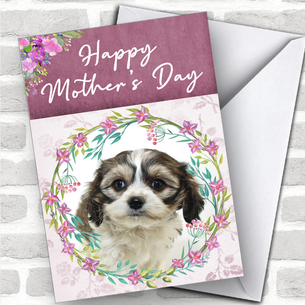 Cavachon Dog Traditional Animal Personalized Mother's Day Card