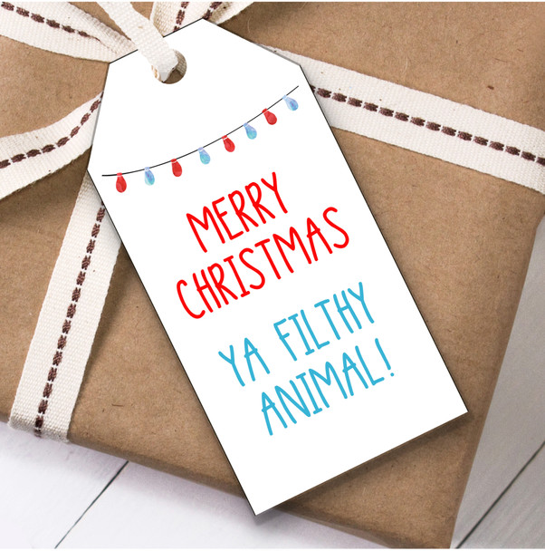 Funny Ya Filthy Animal Christmas Gift Tags