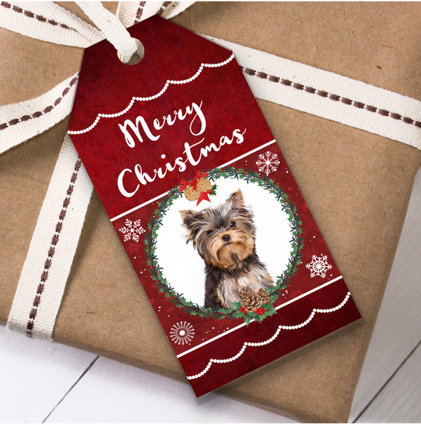Yorkshire Terrier Dog Christmas Gift Tags