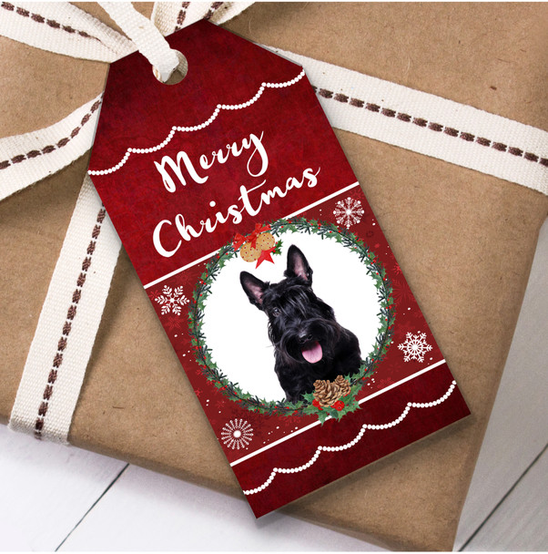 Scottish Terrier Dog Christmas Gift Tags