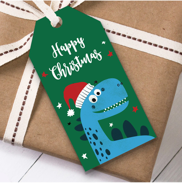 Children's Dinosaur Christmas Gift Tags