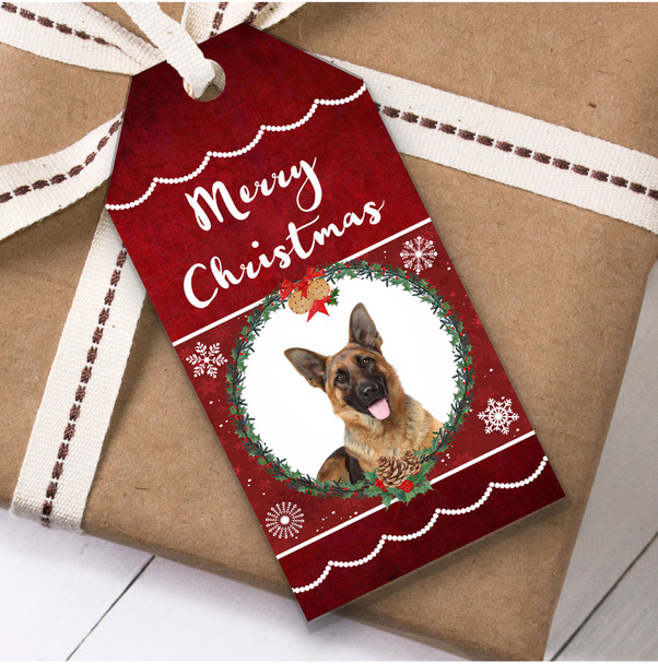 German Shepherd Dog Christmas Gift Tags