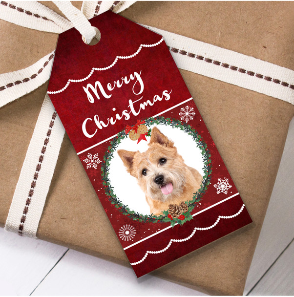 Norwich Terrier Dog Christmas Gift Tags