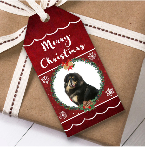 Tibetan Mastiff Dog Christmas Gift Tags