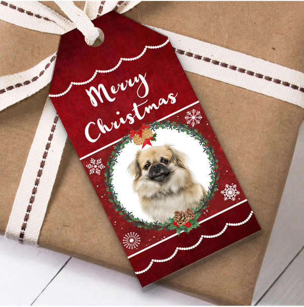Tibetan Spaniel Dog Christmas Gift Tags