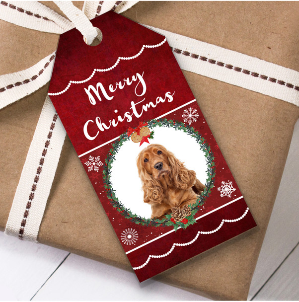 Cocker Spaniel Dog Christmas Gift Tags