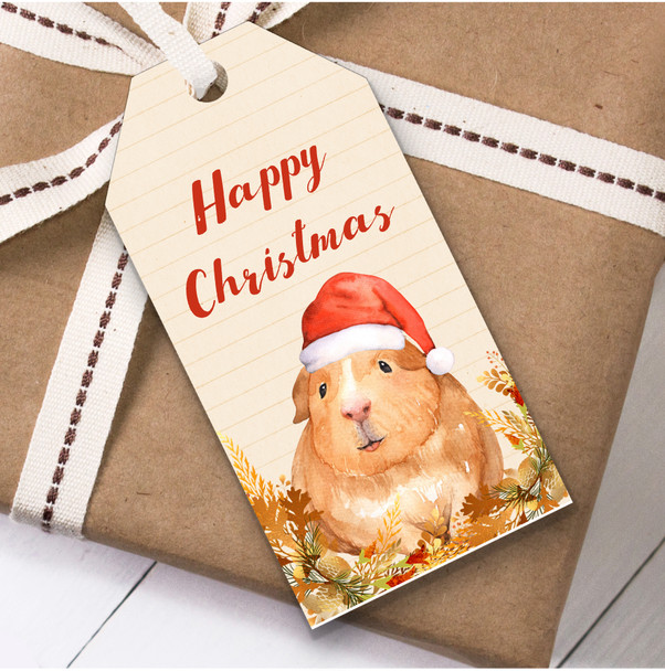 Vintage Guinea Pig Christmas Gift Tags