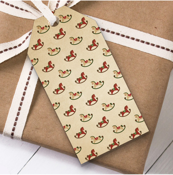 Vintage Toy Horses Christmas Gift Tags