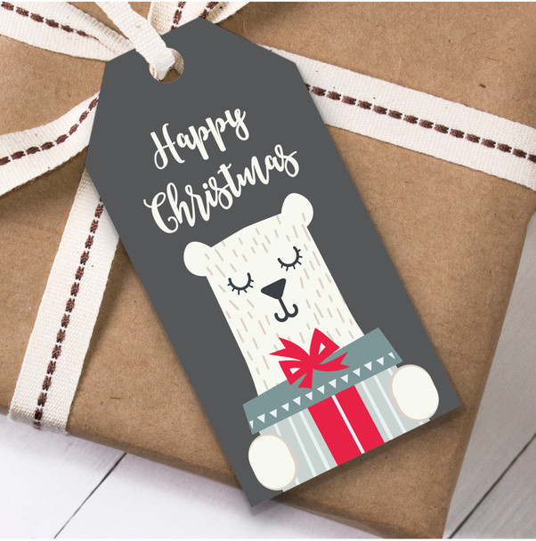 Modern Polar Bear Christmas Gift Tags