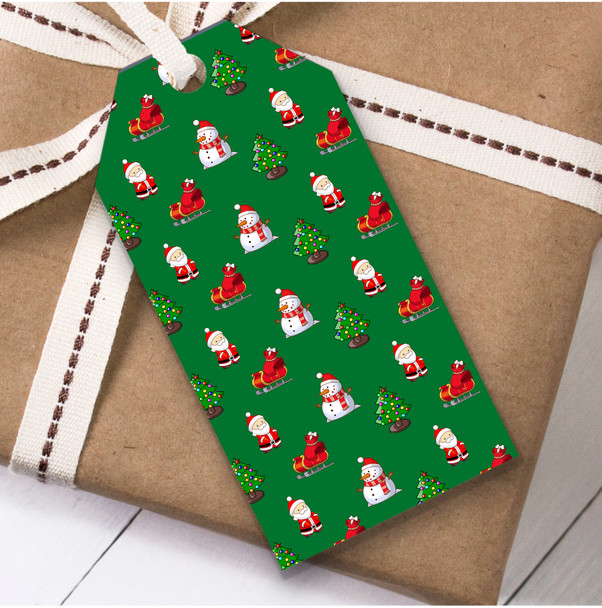 Snowmen And Santa Christmas Gift Tags