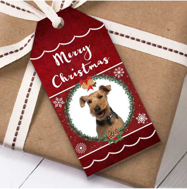 Welsh Terrier Dog Christmas Gift Tags