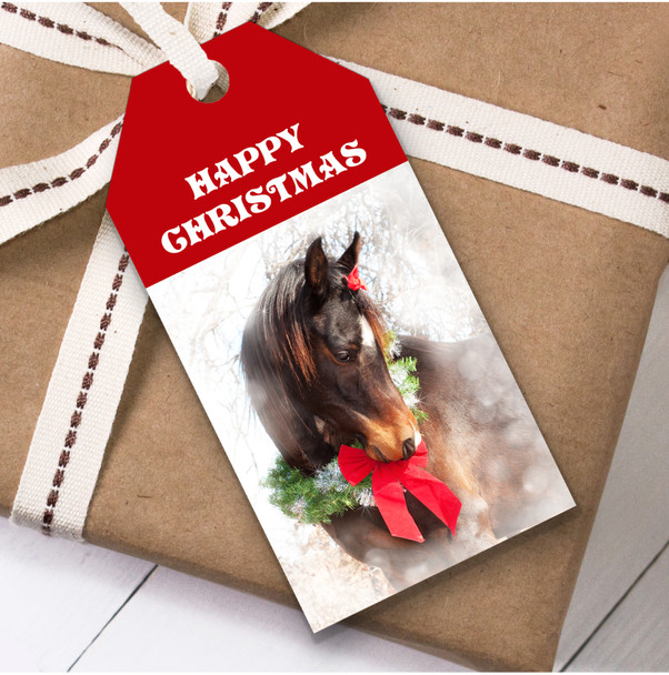 Beautiful Horse Christmas Gift Tags