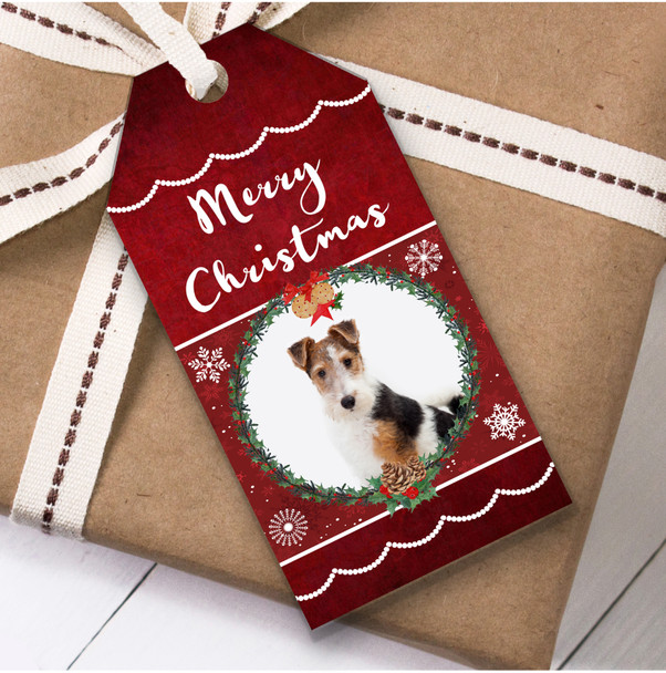 Fox Terrier Dog Christmas Gift Tags