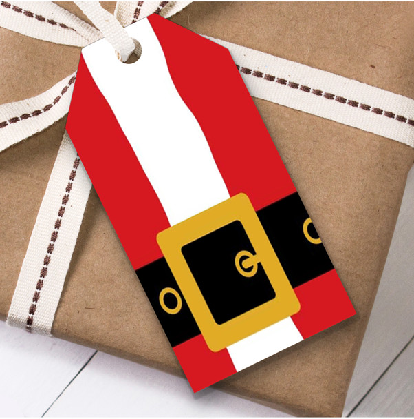 Santa's Jacket Christmas Gift Tags