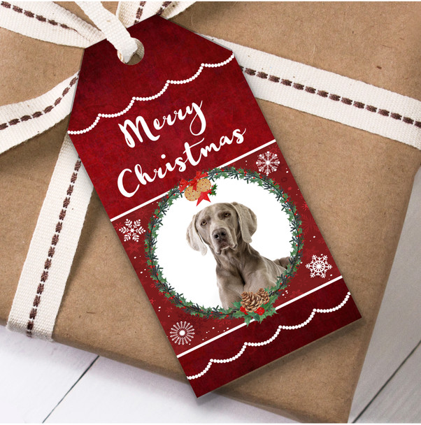 Weimaraner Dog Christmas Gift Tags