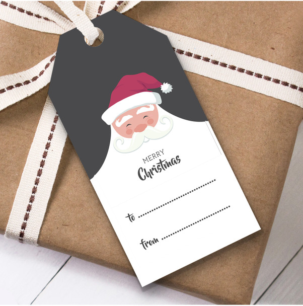 Santa To From Christmas Gift Tags