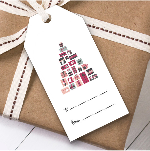 Present Tree Christmas Gift Tags