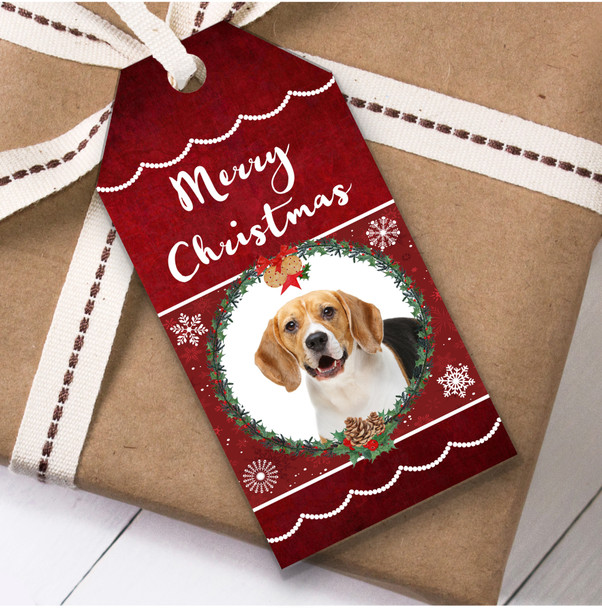 Beagle Dog Christmas Gift Tags