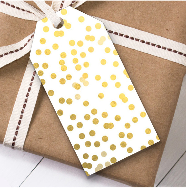 Gold Spots Christmas Gift Tags