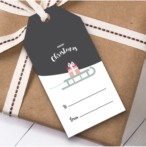 Sleigh Christmas Gift Tags