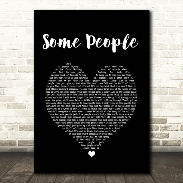 LeAnn Rimes Some People Black Heart Song Lyric Print