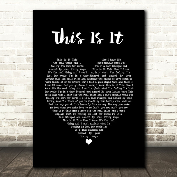 Melba Moore This Is It Black Heart Song Lyric Print