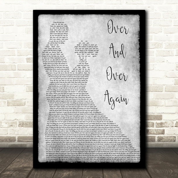 Nathan Sykes Over And Over Again Man Lady Dancing Grey Song Lyric Quote Print Nathan Sykes Over And Over Again Man Lady Dancing Grey Song Lyric Quote Print
