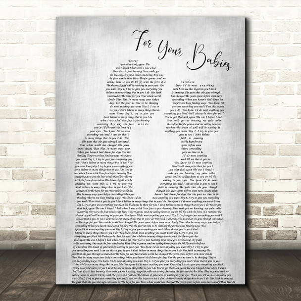 Simply Red For Your Babies Man Lady Bride Groom Wedding Grey Song Lyric Print