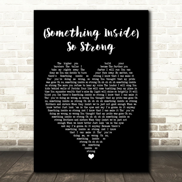 Labi Siffre (Something Inside) So Strong Black Heart Song Lyric Quote Music Poster Print