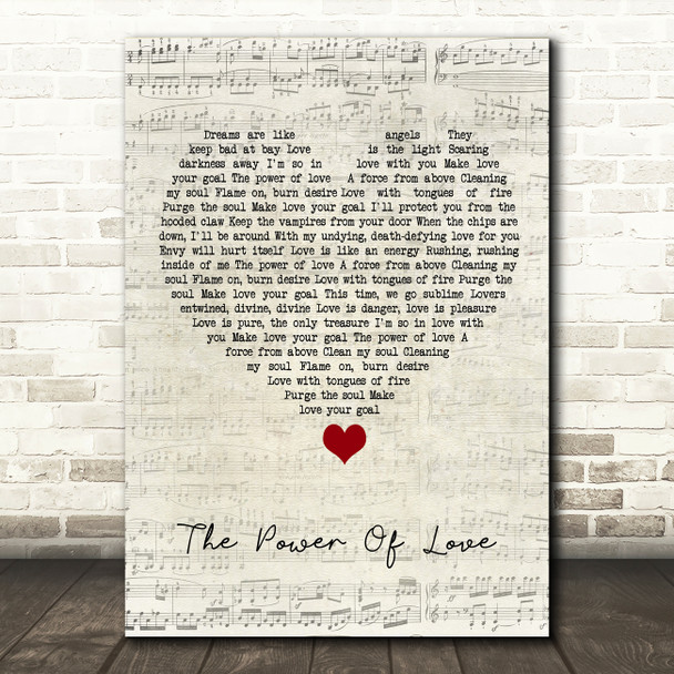 Dalton Harris ft James Arthur The Power Of Love Script Heart Song Lyric Quote Music Poster Print