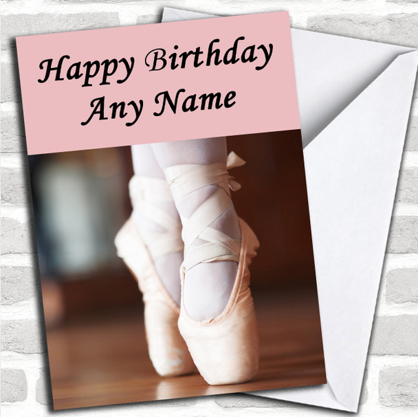 Pretty Ballet Personalized Birthday Card