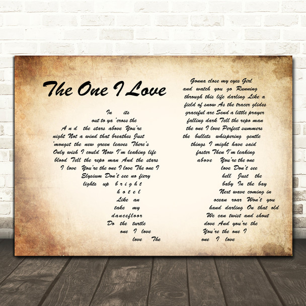 David Gray The One I Love Man Lady Couple Song Lyric Quote Music Poster Print