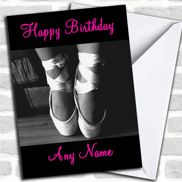 Beautiful Ballet Personalized Birthday Card